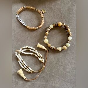 Set of 3 Stunning Beaded Bracelets – Colorful Elegance! ✨